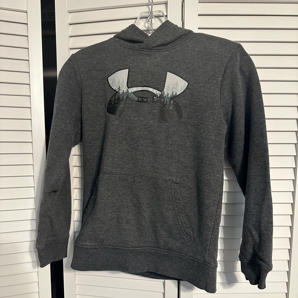 Under Armour Gray Hoodie boys M